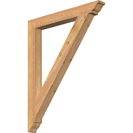Ekena Millwork Traditional Traditional Smooth Bracket, Western Red Cedar, 3 1/2"W x 32"D x 40"H BKT04X32X40TRA01SWR